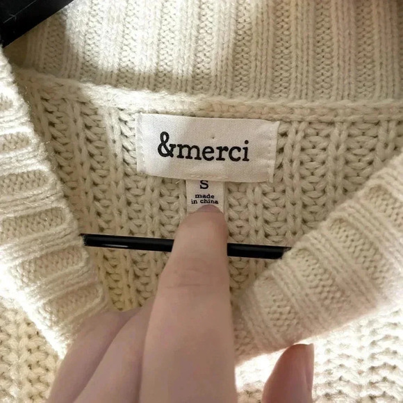 White Knit Sweater - Picture 5 of 9